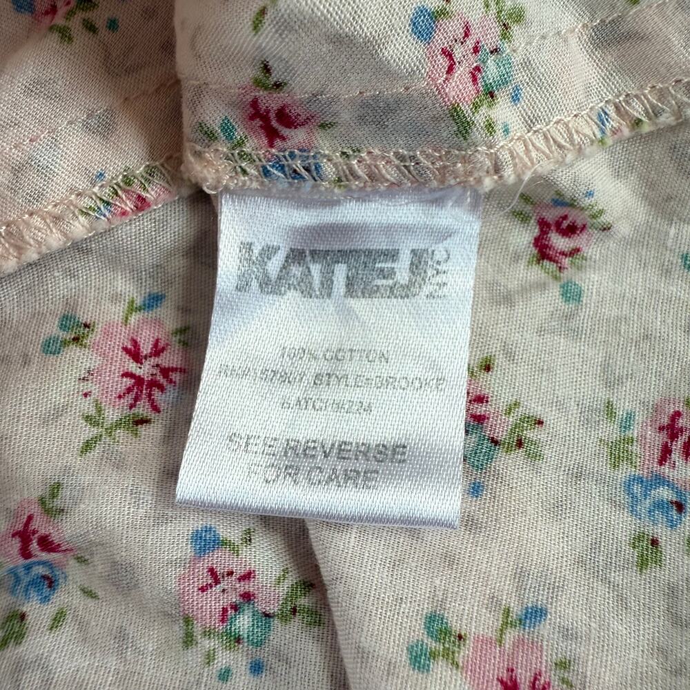Katie J NYC Tween Floral mini Skirt Shabby Chic Floral Tiered Ruffle Size L - Picture 4 of 4